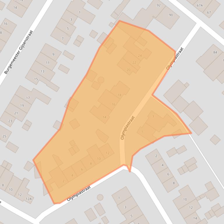 Kaart van postcodegebied 6373NW.