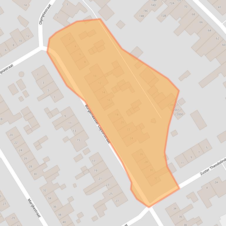 Kaart van postcodegebied 6373PC.