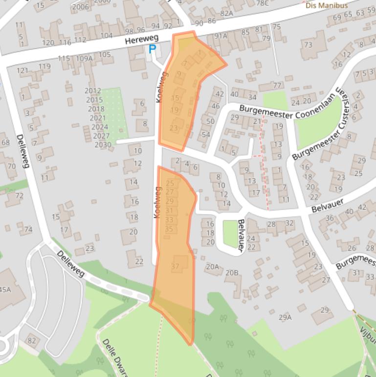 Kaart van postcodegebied 6373TG.