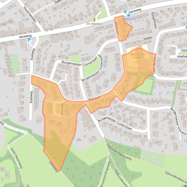 Kaart van postcodegebied 6373TT.