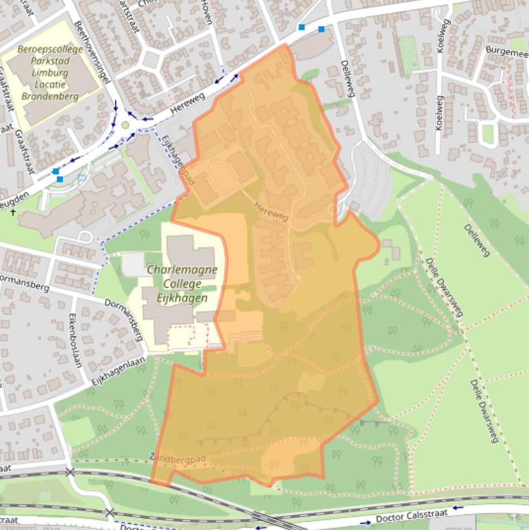 Kaart van postcodegebied 6373VH.