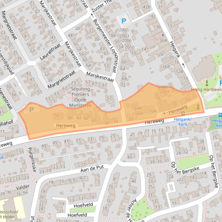 Kaart van postcodegebied 6373VJ.