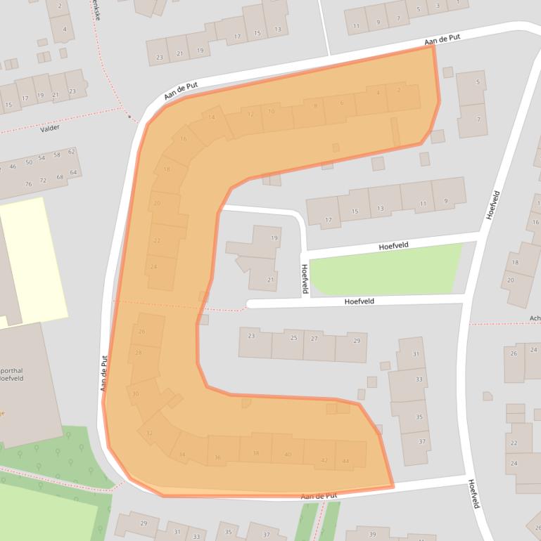 Kaart van postcodegebied 6373VT.