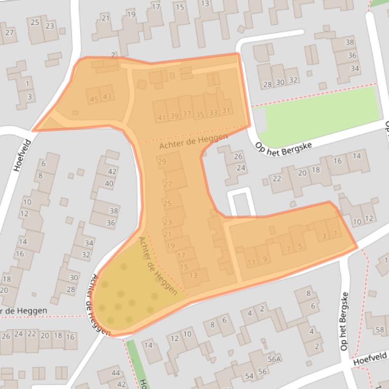 Kaart van postcodegebied 6373XB.