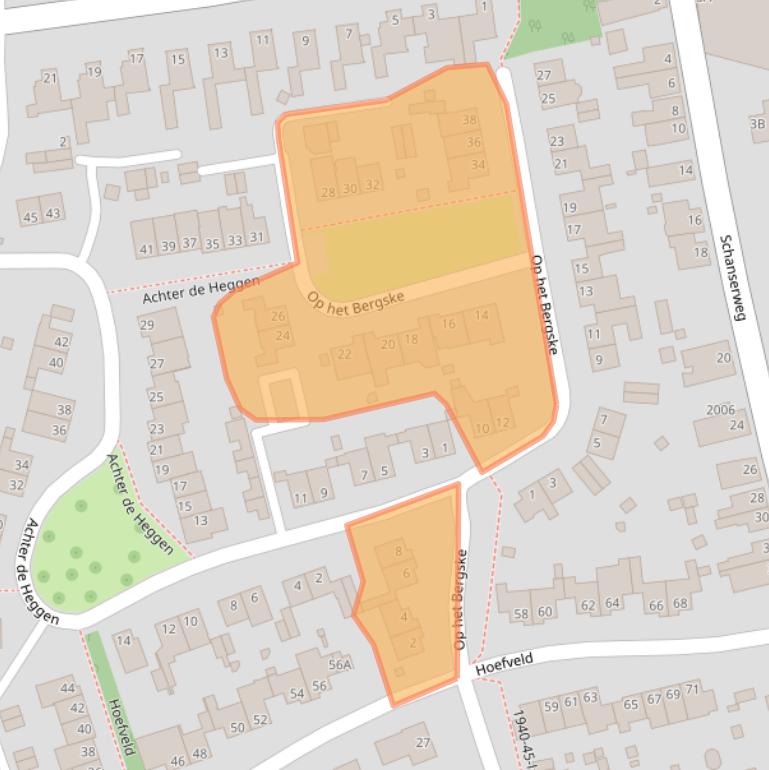Kaart van postcodegebied 6373XE.