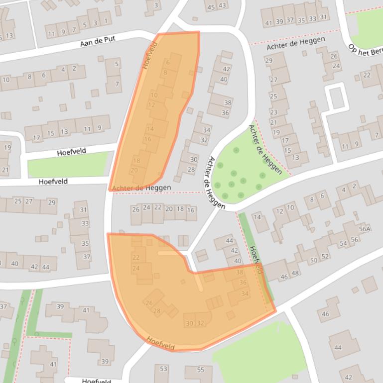 Kaart van postcodegebied 6373XG.
