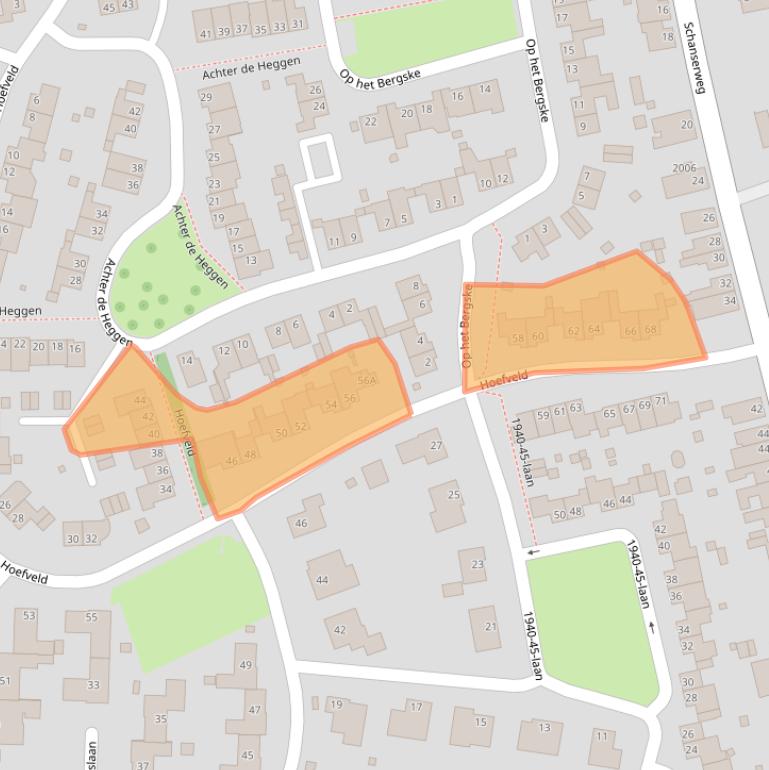 Kaart van postcodegebied 6373XH.