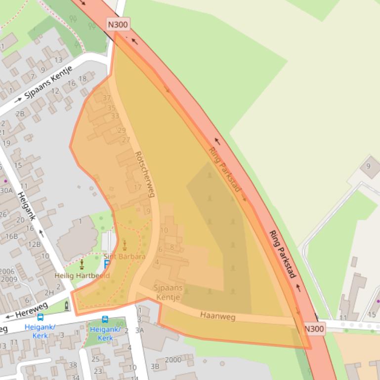 Kaart van postcodegebied 6373XP.
