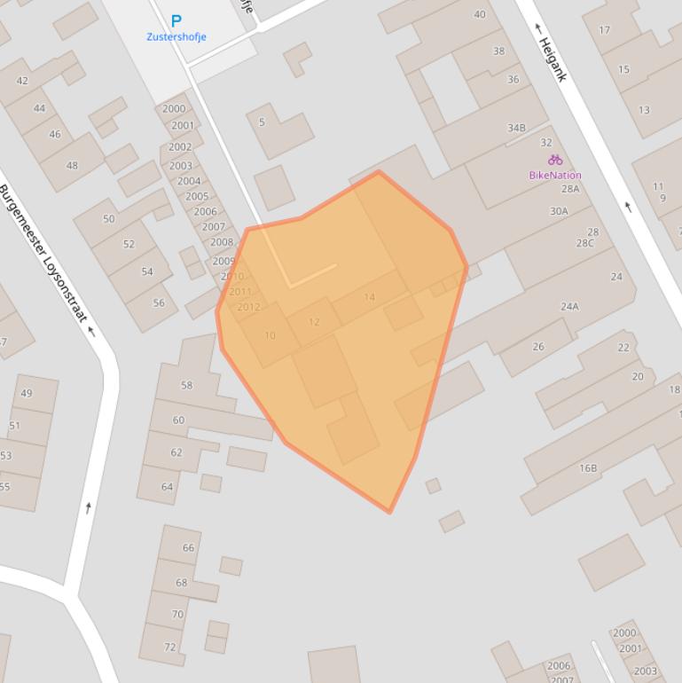 Kaart van postcodegebied 6373XV.