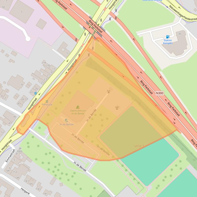 Kaart van postcodegebied 6373XW.