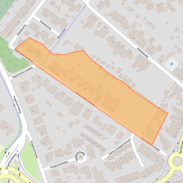 Kaart van postcodegebied 6374AB.