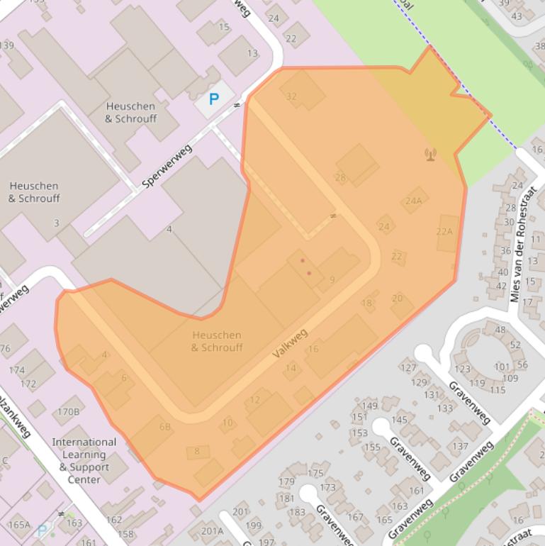 Kaart van postcodegebied 6374AE.