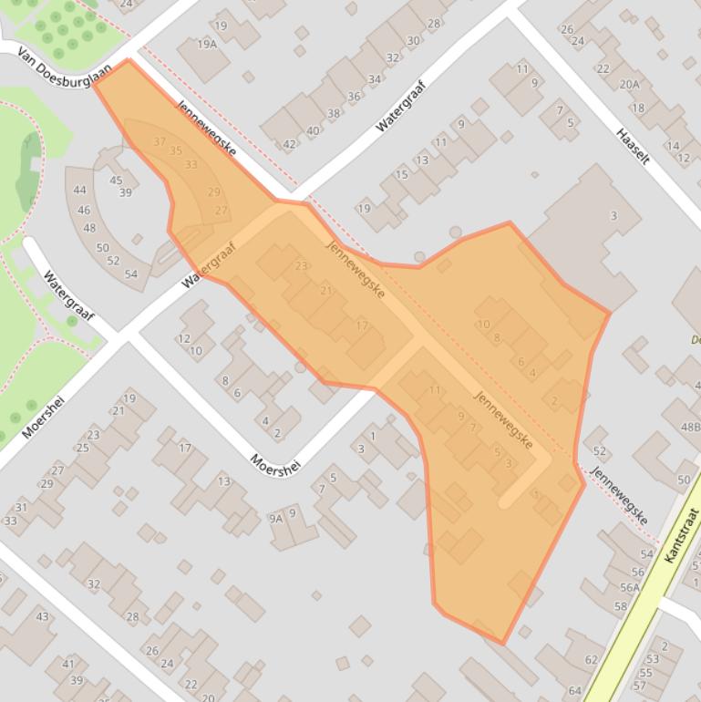 Kaart van postcodegebied 6374AL.