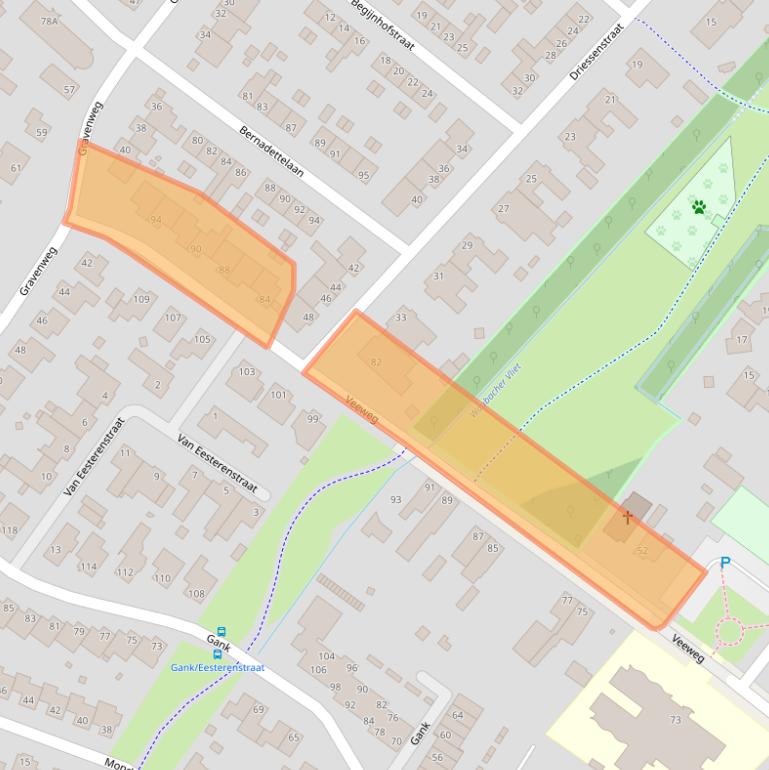 Kaart van postcodegebied 6374AR.