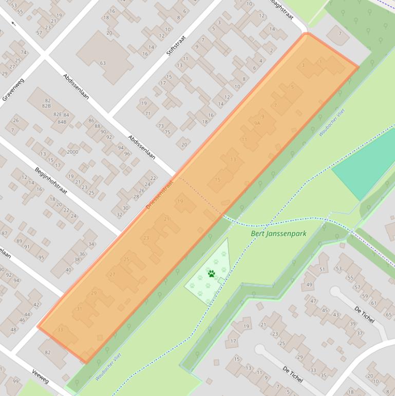 Kaart van postcodegebied 6374AS.