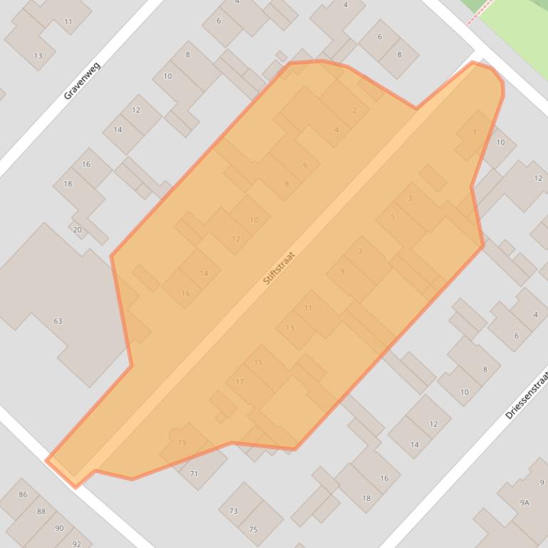 Kaart van postcodegebied 6374AW.