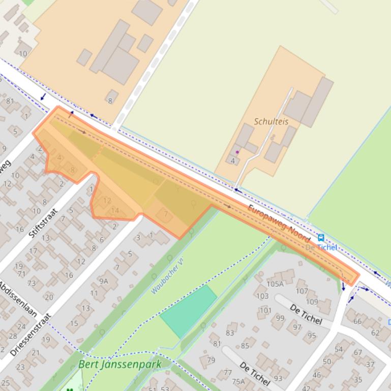 Kaart van postcodegebied 6374AX.