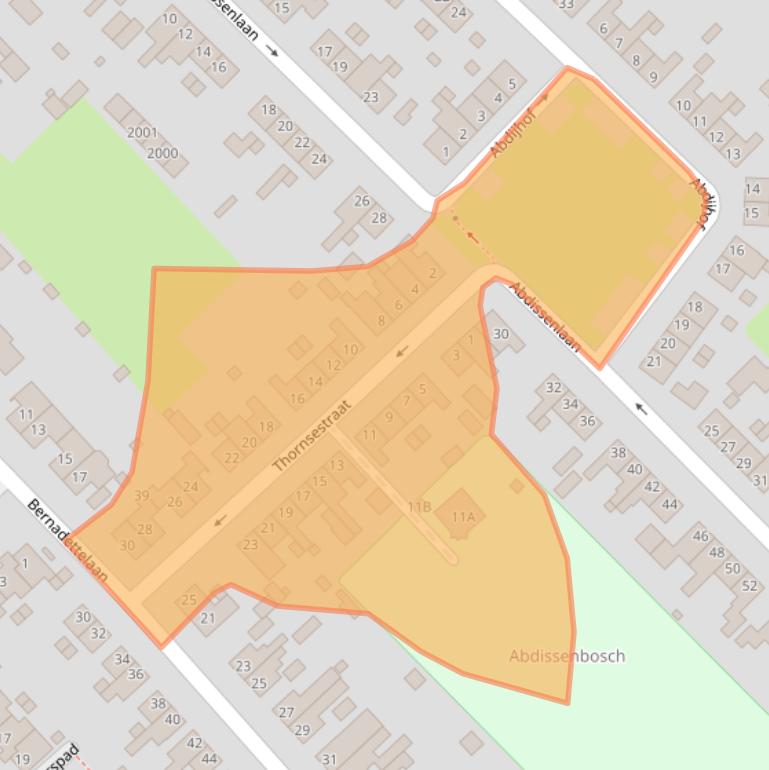 Kaart van postcodegebied 6374BH.