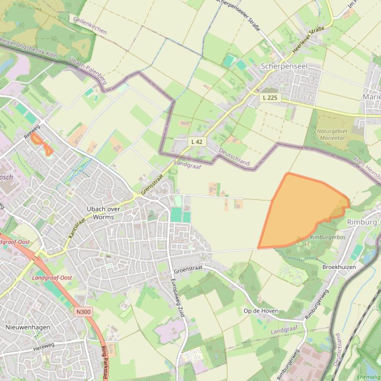 Kaart van postcodegebied 6374BL.