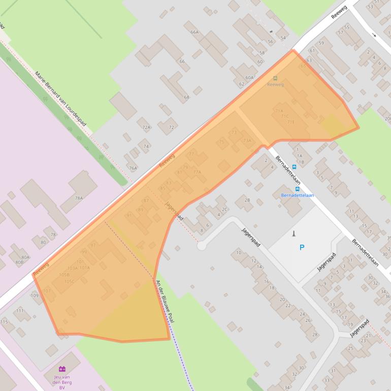 Kaart van postcodegebied 6374BV.