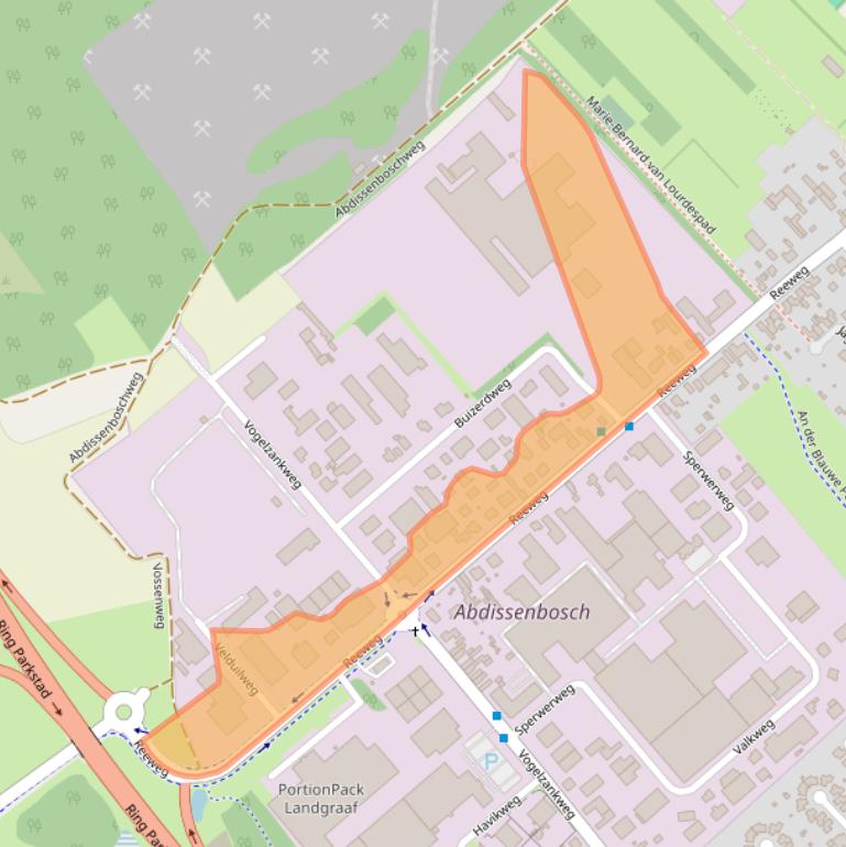 Kaart van postcodegebied 6374BZ.