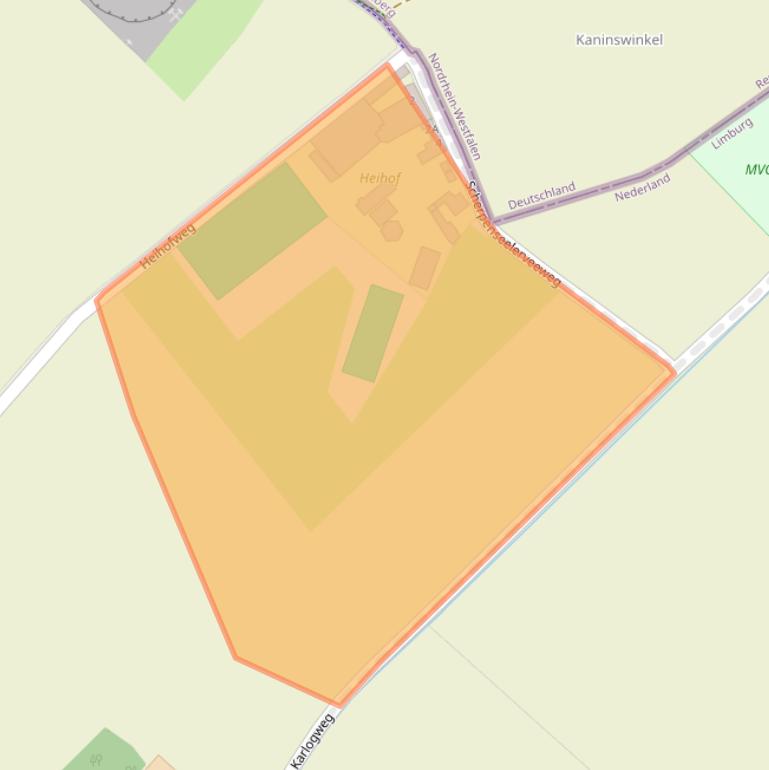 Kaart van postcodegebied 6374CB.