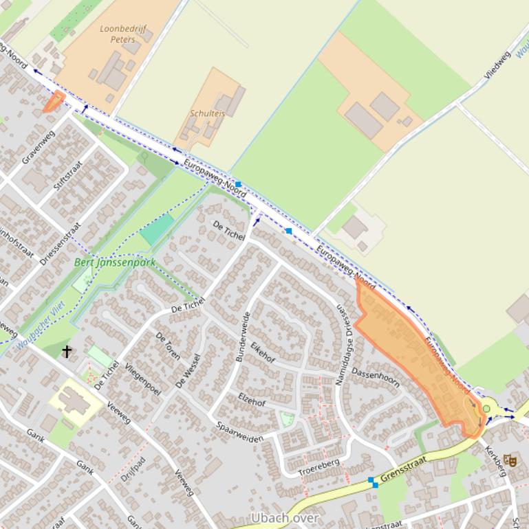 Kaart van postcodegebied 6374CC.