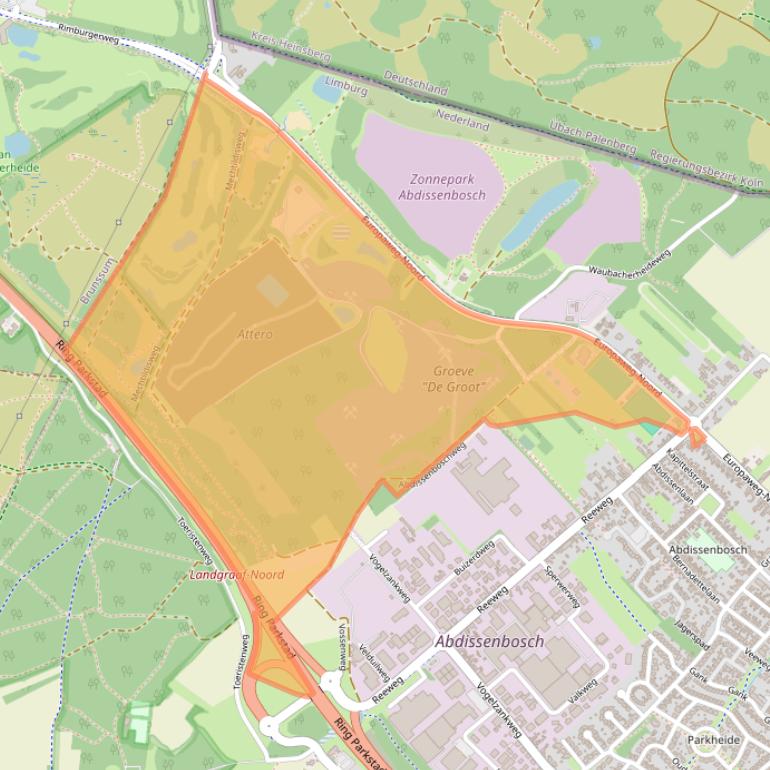 Kaart van postcodegebied 6374CH.