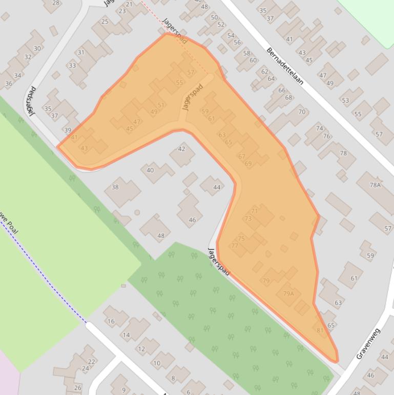 Kaart van postcodegebied 6374CX.