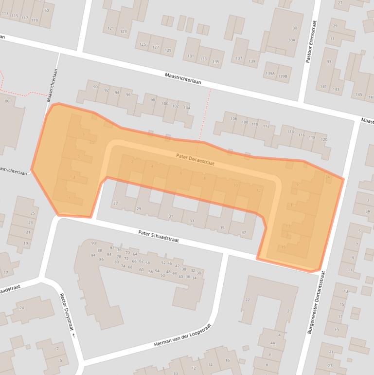 Kaart van postcodegebied 6374DS.