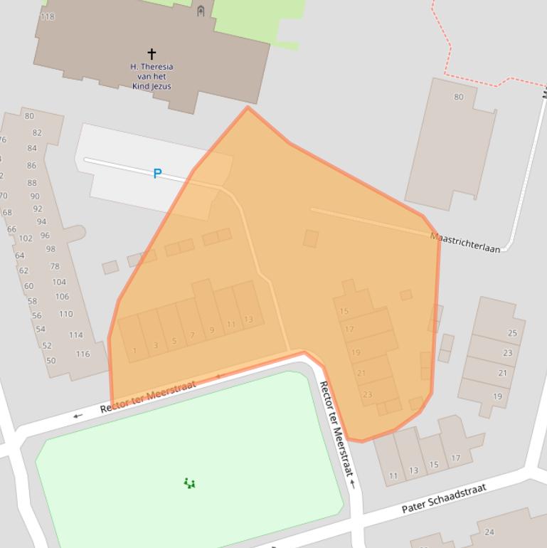 Kaart van postcodegebied 6374DV.