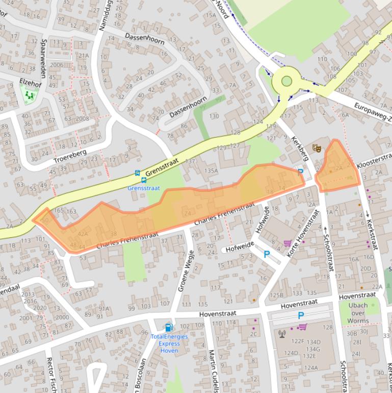 Kaart van postcodegebied 6374EM.