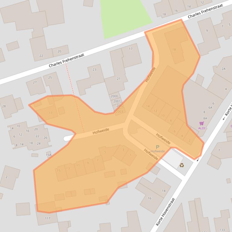 Kaart van postcodegebied 6374EP.