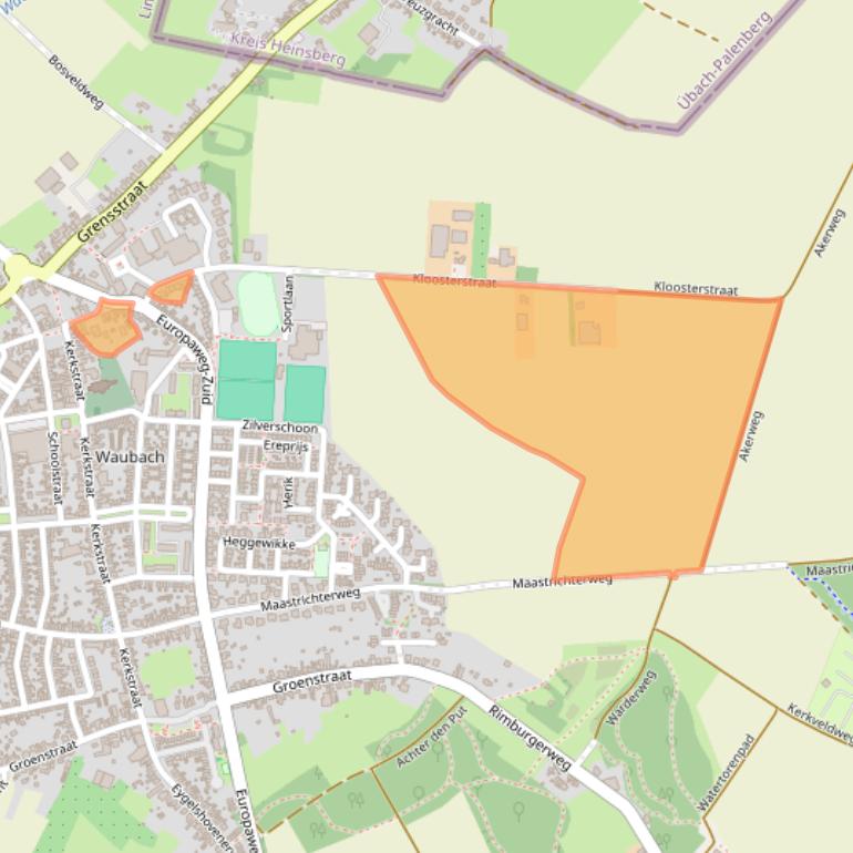 Kaart van postcodegebied 6374ER.