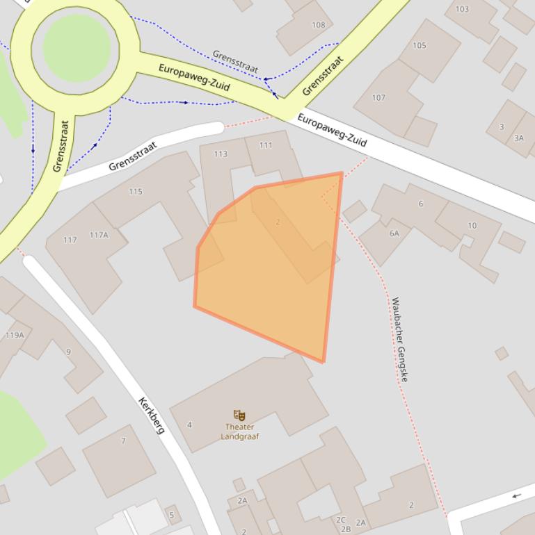 Kaart van postcodegebied 6374ET.