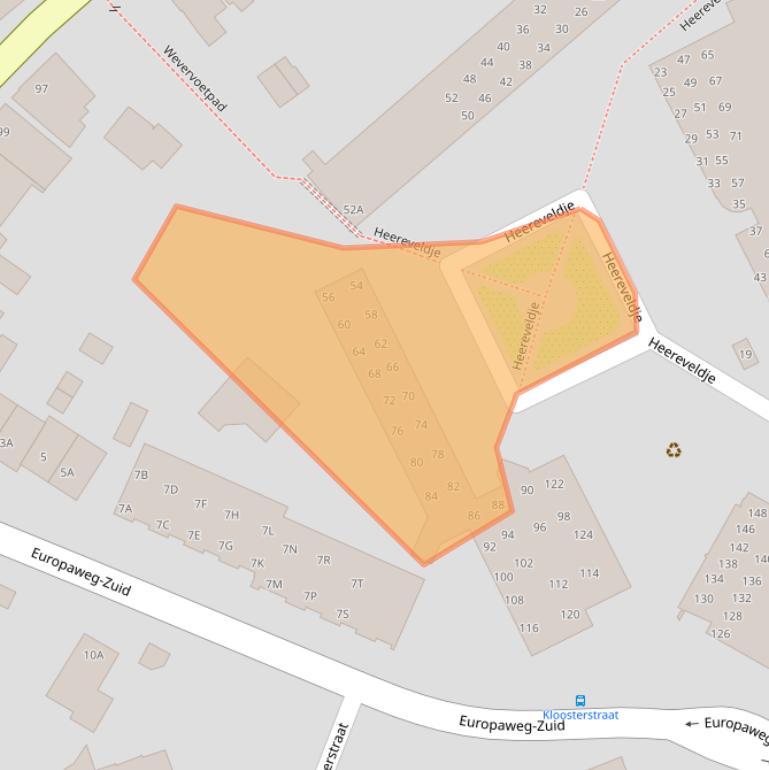 Kaart van postcodegebied 6374EX.