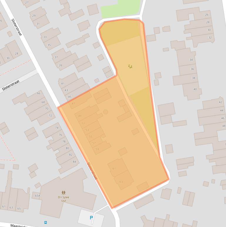 Kaart van postcodegebied 6374GP.