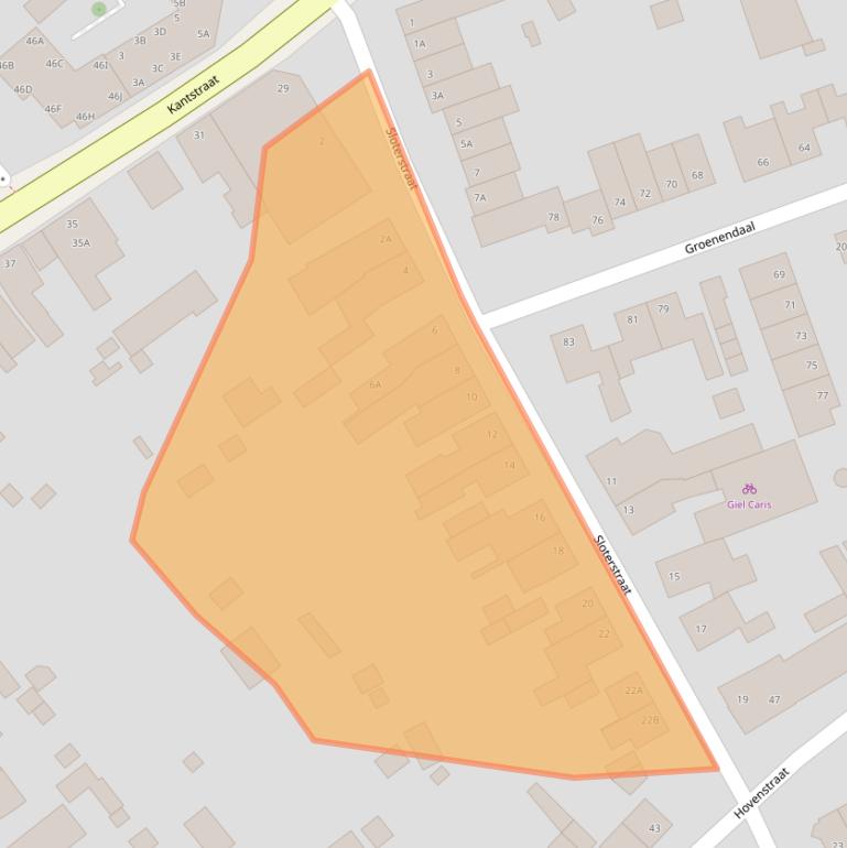 Kaart van postcodegebied 6374GR.