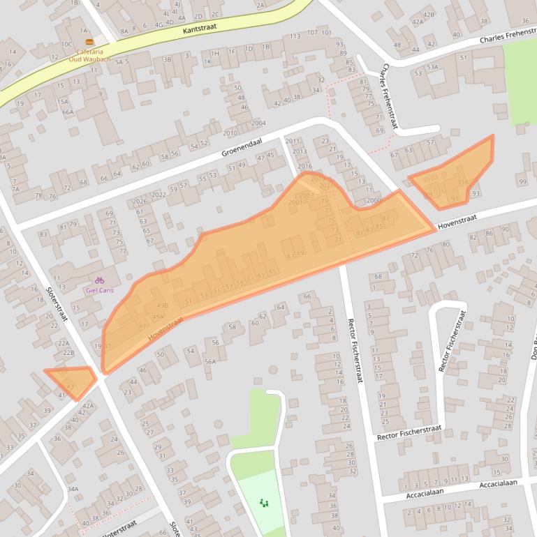 Kaart van postcodegebied 6374HB.