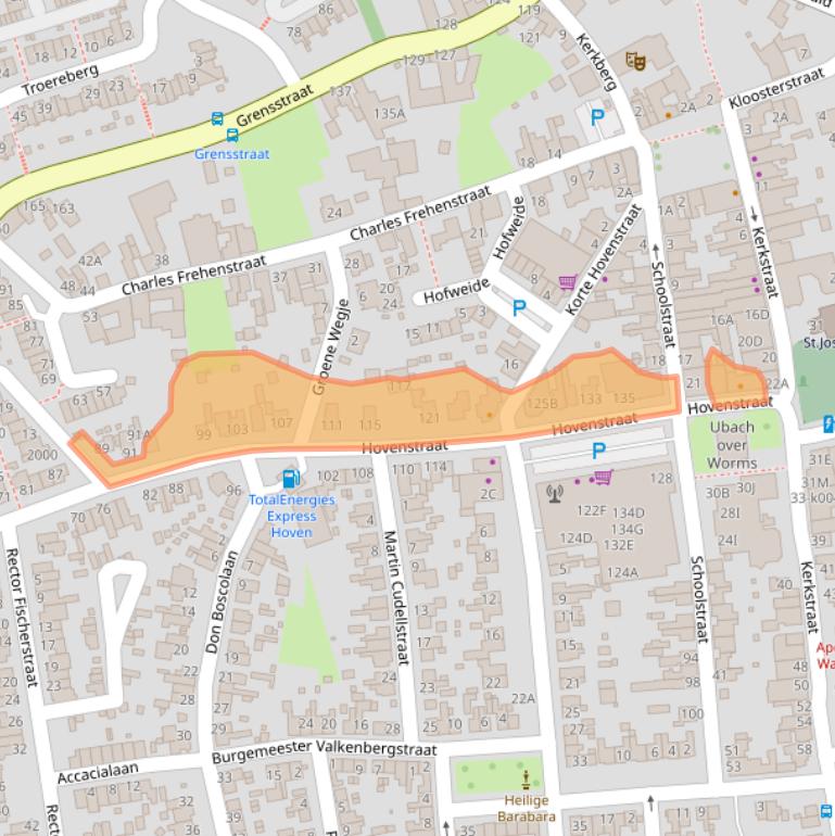 Kaart van postcodegebied 6374HC.