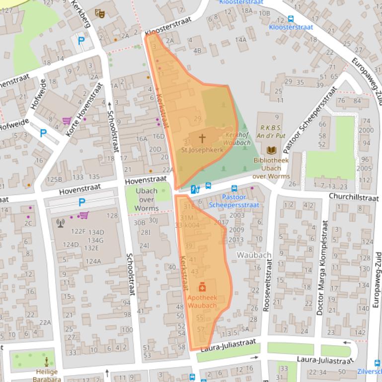 Kaart van postcodegebied 6374HH.