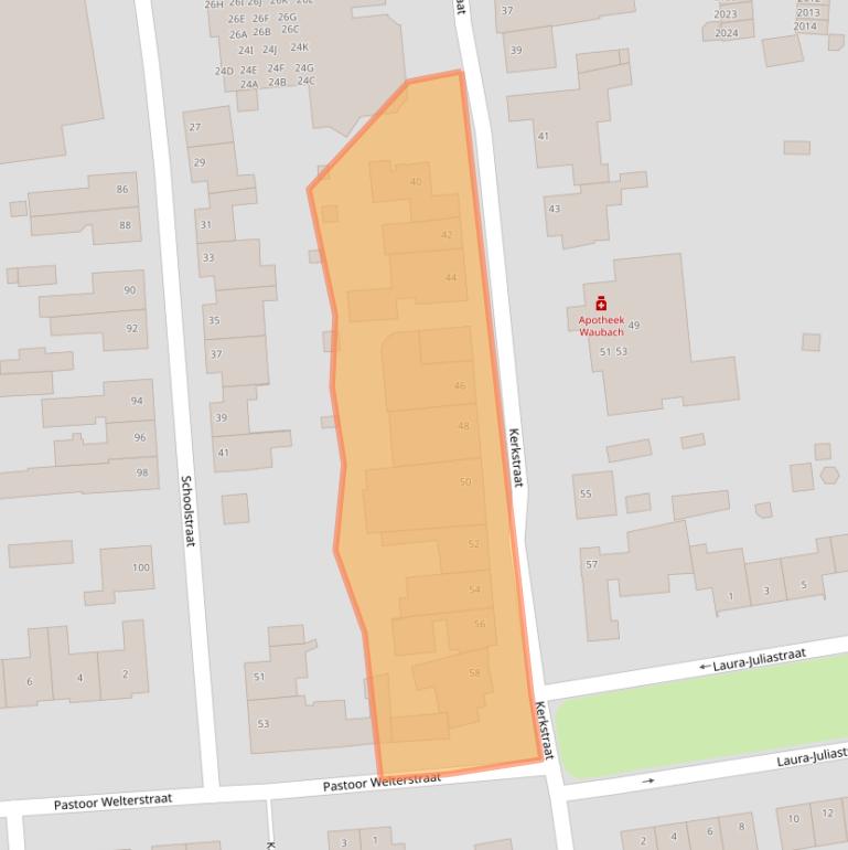 Kaart van postcodegebied 6374HM.