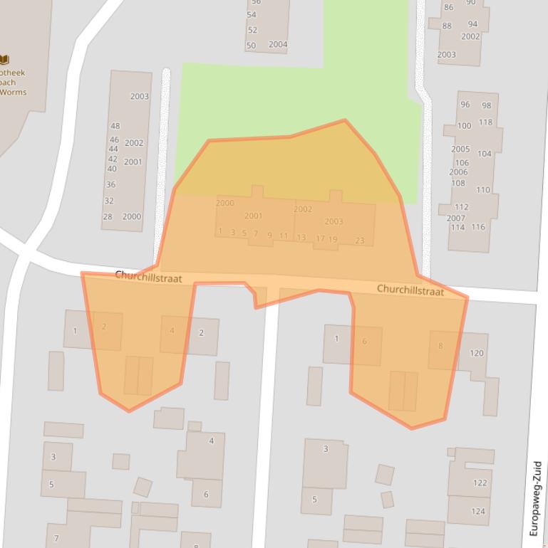 Kaart van postcodegebied 6374HW.