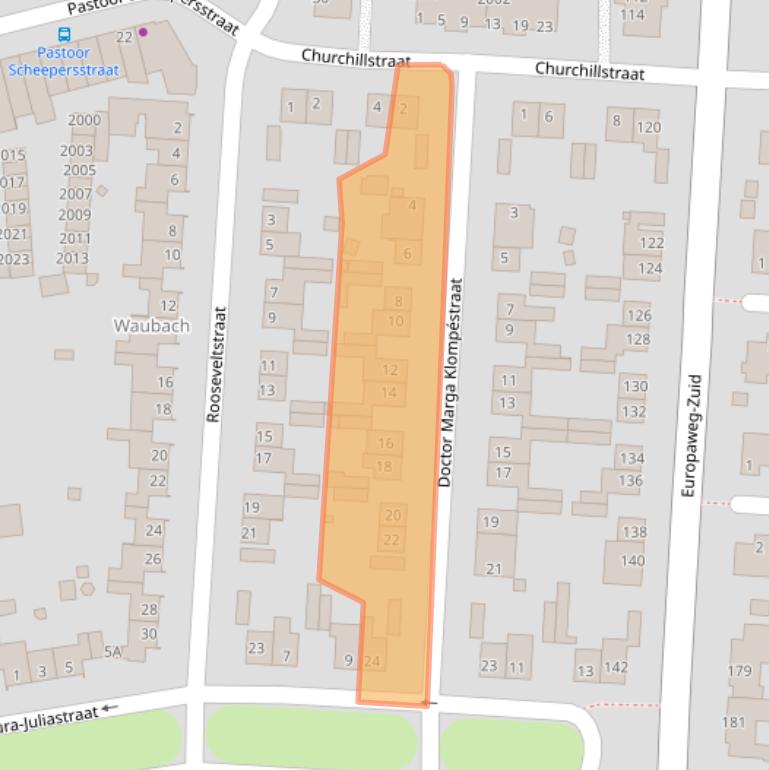 Kaart van postcodegebied 6374HZ.