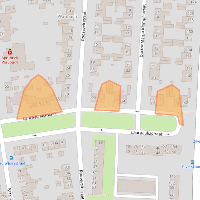 Kaart van postcodegebied 6374JD.