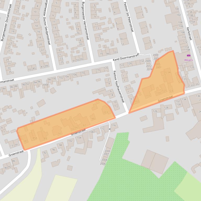 Kaart van postcodegebied 6374JM.