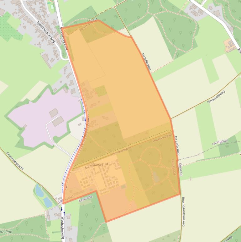 Kaart van postcodegebied 6374KP.