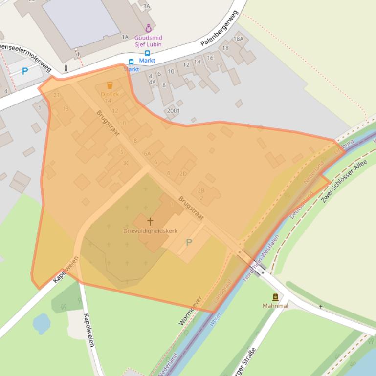 Kaart van postcodegebied 6374LV.