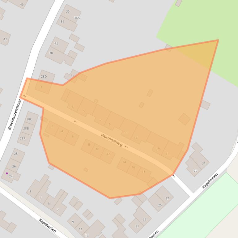 Kaart van postcodegebied 6374LZ.