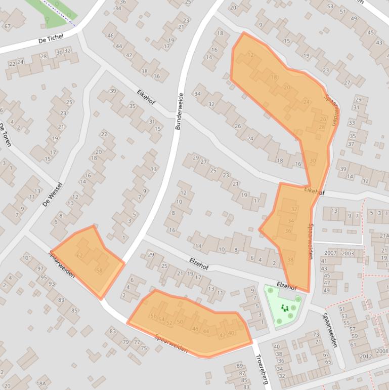 Kaart van postcodegebied 6374MC.